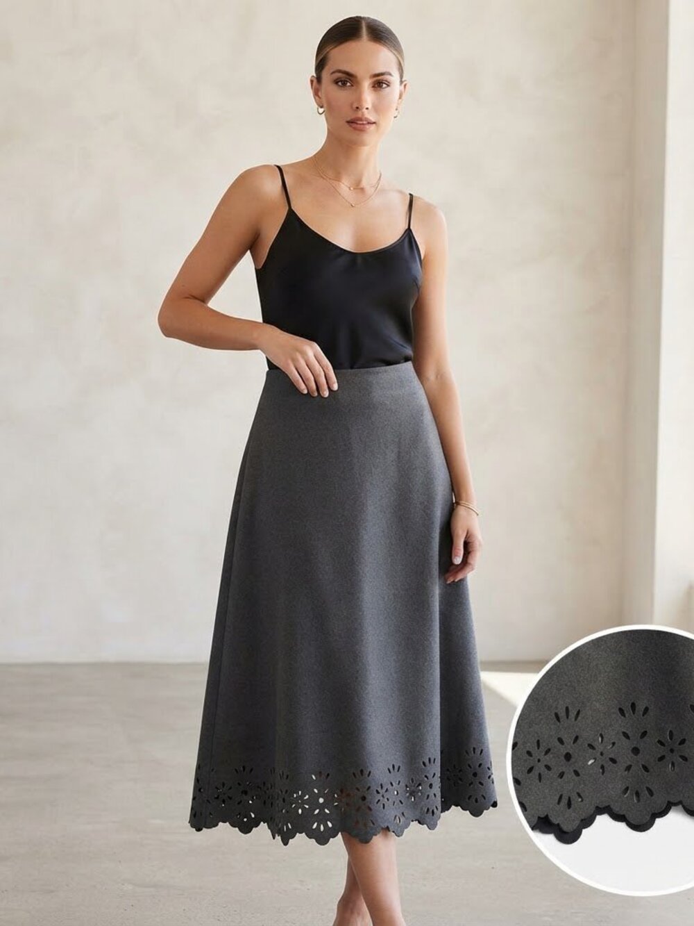 To the Max! Midi Pleated Skirt Size 1 Black